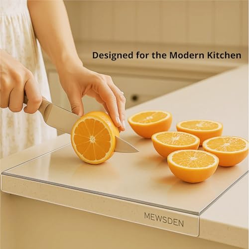Acrylic Cutting Board with Counter Lip, Clear Cutting Boards for Countertop Protector, Non - image 2