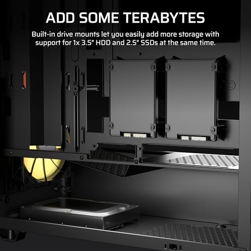 Image of CORSAIR 3200D RS ARGB Mid-Tower PC Case - 3X RS120 ARGB PWM Fans Included, GPU Anti-sag Stabilization Arm, ASUS BTF, MSI Project Zero, Gigabyte Project Stealth - Smoke