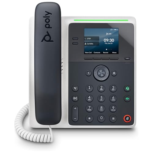 HP Poly Edge E100 IP Phone, Comunicación Profesional redefinida, Sonido Claro, Facilidad de Uso y Rendimiento confiable para su Empresa