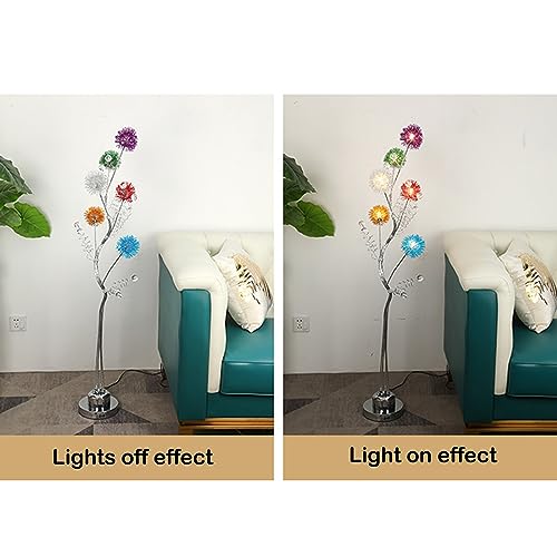 Lámpara de piso LED moderna y luminaria de pie europea de aluminio 7