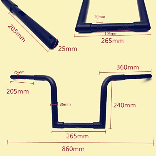 Nonuinz 1''25mmハーレー用スポーツスター用チョッパー用ボバー用ソフテイル用ダイナZバー用プルバックモー