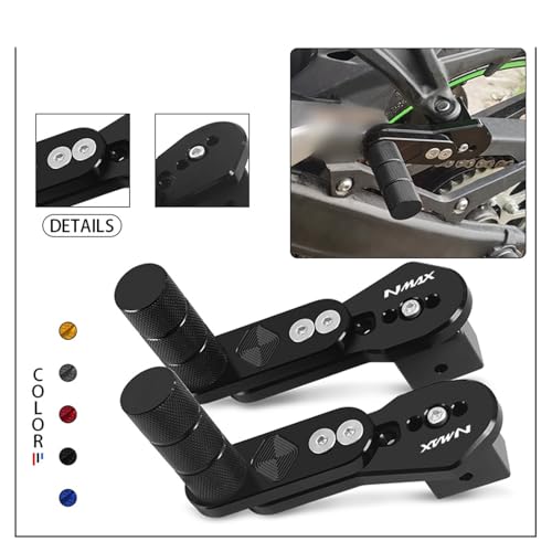 Repose-pieds multi-angles pour NMAX 155 arrière réglable et robuste - 4