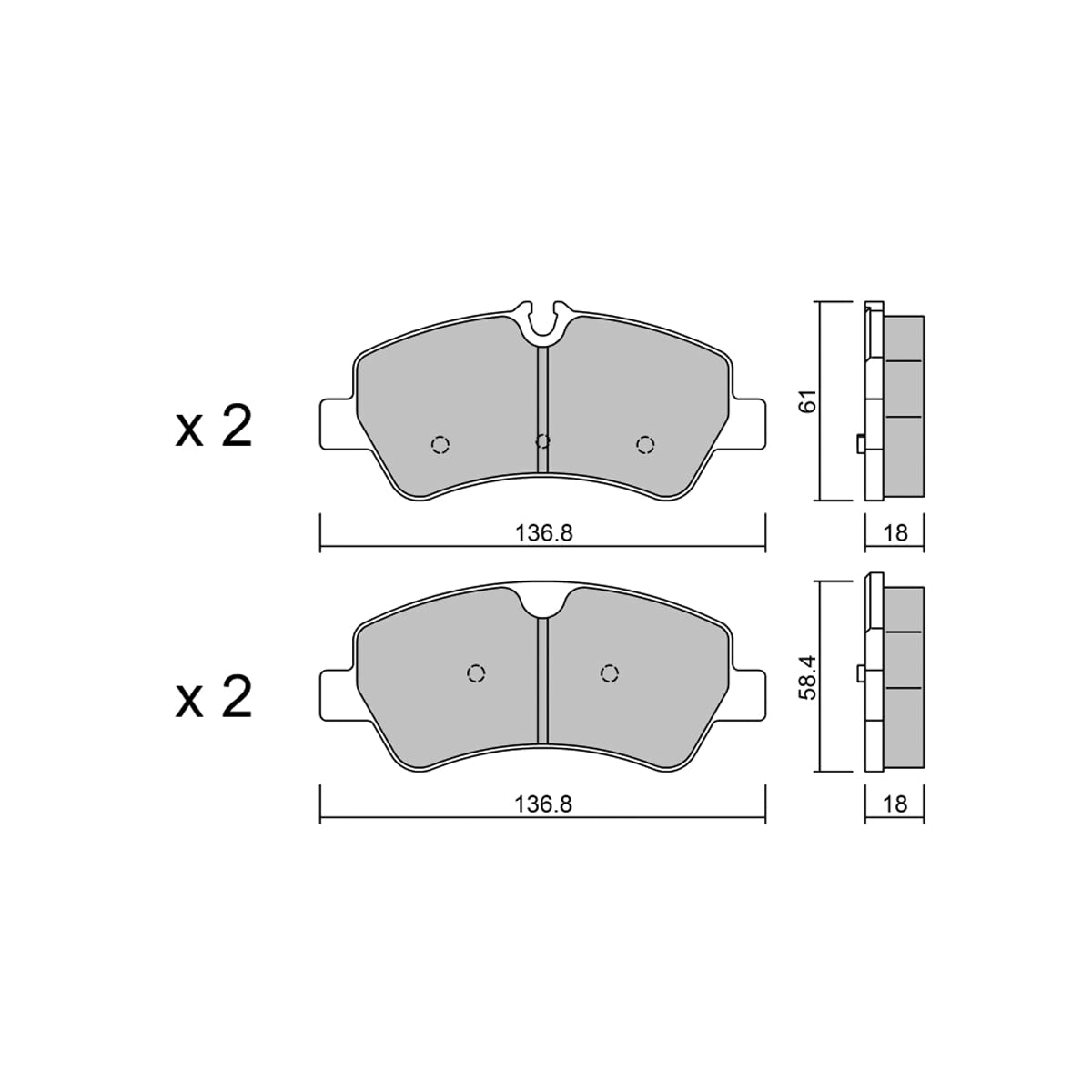 metelligroup 22-0991-0 - Made in Italy - Pastillas de Freno