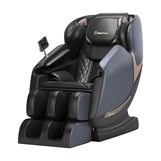 Real Relax Massage Chair, Full Body Zero Gravity Massage Chair with Dual-core S Track LCD Remote Bluetooth Heating, Favor-04 ADV