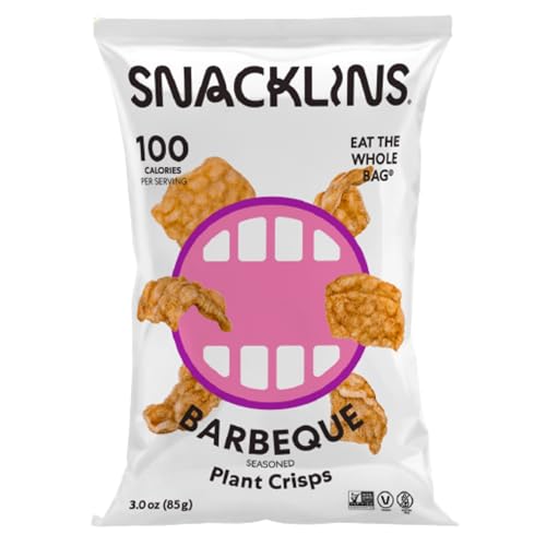 SNACKLINS Plant Based Crisps - Barbeque - Vegan Healthy Snacks