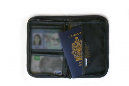 Orb Travel Rfid Blocking Zippered Passport Travel Document Wallet Case Cover #TOP1