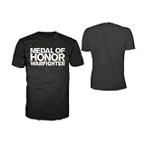 medal of honor warfighter ps4 kaufen  Medal Of Honor Warfighter Distressed Logo oficial hombre nuevo Negro T Shirt