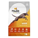 Nulo Frontrunner Ancient Grains High-Protein Dog Food, Chicken, Oats, & Turkey Recipe- Natural Dry Dog Food with Probiotics, Grain-Inclusive Kibble for Adult Dogs, 5 lb Bag
