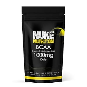 Nuke Nutrition BCAA Capsules | 120 Capsules 1000mg | Advanced Essential Amino Acids Supplement to Build Lean Muscle | Boost Recovery, Muscle Building & Growth | Leucine, Isoleucine & Valine | Vegan