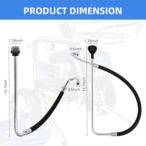 Image of 2026 New Suction Hose and Reflux Line Sets+235014 Prime Spray Valve Kit | Compatible With Graco 390 395 490 495 595 And 235014 Prime Spray Valve Kit Fits For Graco 210 230 390 395 490 495 595 3400