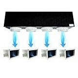 Kit Plenum canalizado de poliuretano expandido de 4 zonas con plenum para boquilla para climatizadores, acondicionadores canalizados, tratamiento de aire VMC