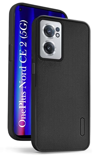 Image of Jkobi Back Cover Case for Oneplus Nord CE 2 5G (Textured Grip Design | Camera Protection | Slim and Light Weight | Soft Touch and Feel | Black)