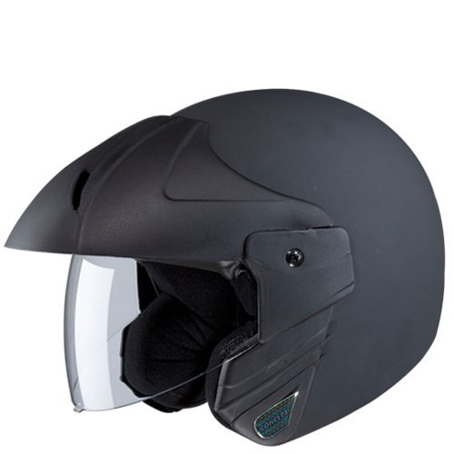 StuddsNinja Concept ECO Open Face Helmet Helmet (Matt Black, M)
