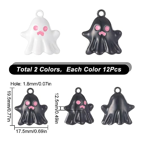 Ghost charms Halloween 3D pour la fabrication de bijoux artisanaux - 3