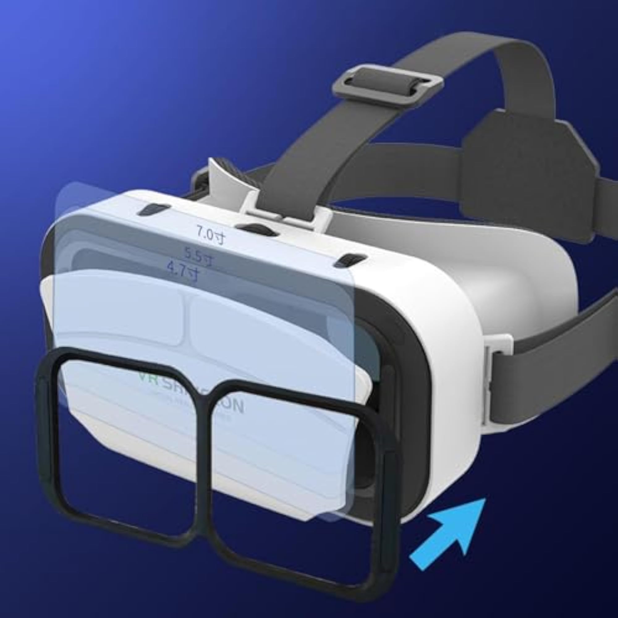 3D VR Glasses Comfortable Lightweight for 4.7-7" Phone