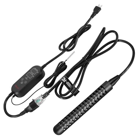 GRILLME 1300W Titanium Fully Submersible Portable Electric Immersion Water Heater with Intelligent Temperature Controller,Bucket Water Heater,Seawater Heater for Fish Tank,Seawater Aquaculture Cover