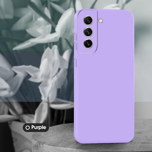 Image of amazon basics Mobile Cover for Samsung Galaxy S21 FE 5G | Full Camera Protection | Premium Liquid Silicon Case | Flexible Bumper Case for Samsung Galaxy S21 FE 5G (Purple)