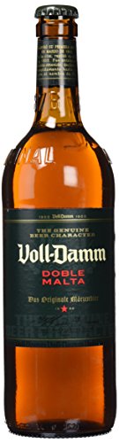 Voll-Damm | Cerveza Doble Malta | Toque Cítrico y Afrutado | Espuma Consistente | Pack de 12 Botellas x 66cl.