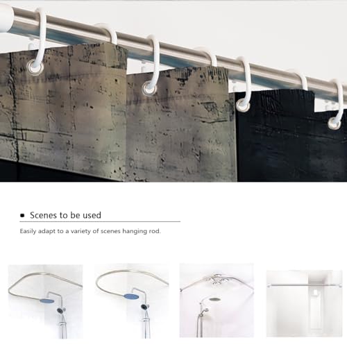 Rideau de douche géométrique rétro pour fenêtre intérieure - 5