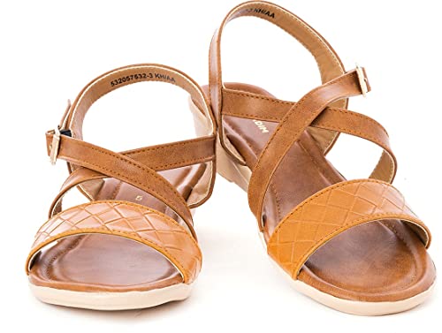 Image of Khadim's Women Tan Heels Sandals