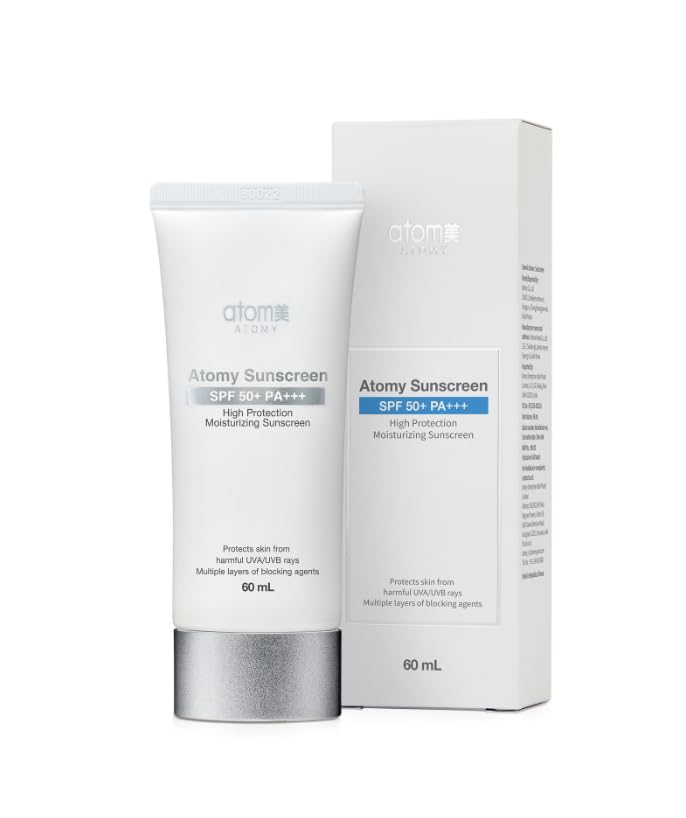 Image of Atomy Sunscreen SPF 50+ PA+++, High Protection Moisturizing Sunscreen, UVA /UVB Protection, 60 mL