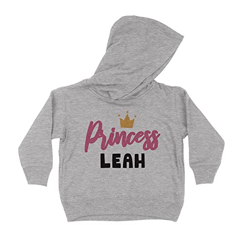 Princess Leah Kids Hoodie Sweatshirt Toddler 2T Heather Grey