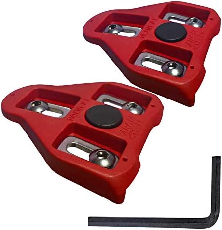 Neworld Bike Cleats Compatible with Look Delta Pedals (Incompatible with SPD) Road Cycling-Compatible with Look System-Indoor Cycling & Road Bike Bicycle Cleat Set