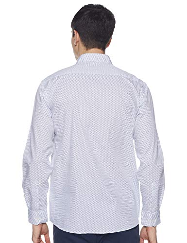 Image of Amazon Brand - Symbol Men's Printed Regular Casual Shirt (AW20-SYM-FS-AOP White 8 40)
