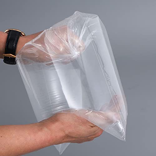 Image of Shrink Wrap Bags, Large Heat Shrink Bags, 100PCS 13.8x17.7 Inches Clear POF Heat Shrink Wrap for Shoes, Soap, Book, Bath Bombs, Film DVD /CD, Candles, Jars and Homemade DIY Projects