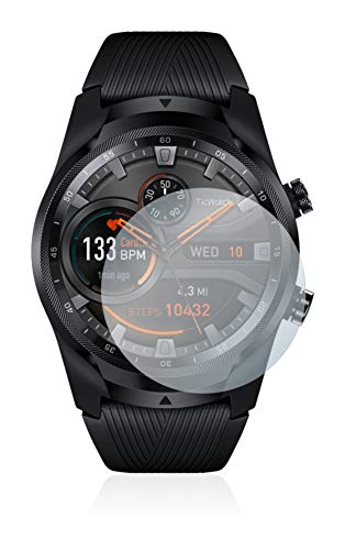 brotect Pellicola Protettiva Vetro Ibrido Compatibile con Mobvoi TicWatch PRO 4G LTE Schermo Protezione [Chiaro, Durezza 9H]