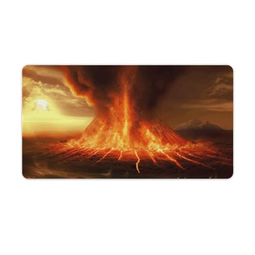 Tapis de souris de jeu Volcano 40x75 cm imperméable et antidérapant