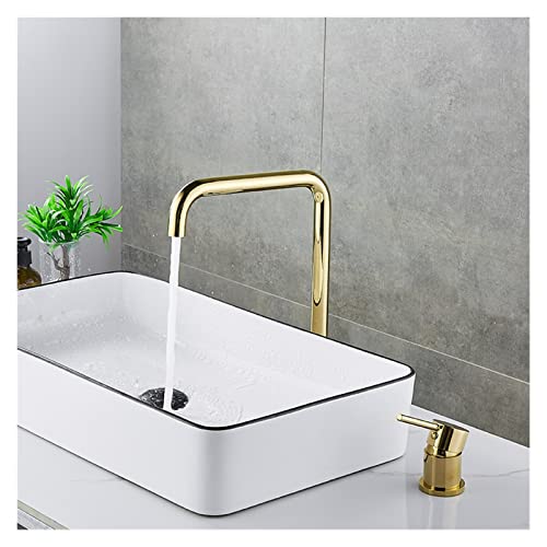 Robinet salle de bain design noir mat de haute qualité à deux trous