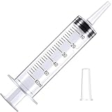 250ml Syringe, Reusable Extra Large Plastic Syringes for Glue Dispensing, Scientific Labs, Watering, Refilling, Filtration, Feeding, Nutrient Measuring, Motoring Applications, Multiple Uses