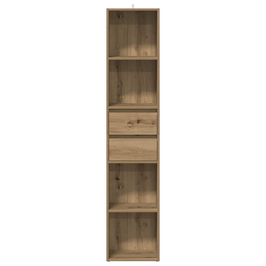 Generisch Bücherregal Artisan-Eiche 36x30x171 cm Holzwerkstoff,Möbel,Regalsysteme,Bücherregale Bücherschränke-856047