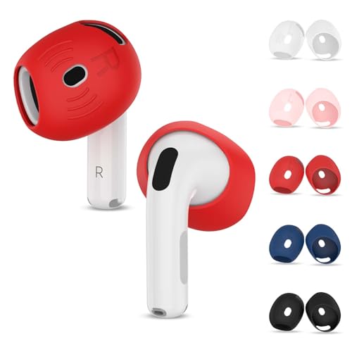 5 Pairs for AirPods 4 Ear Tips Cover Silicone AirPod 4 Earbuds Cover Anti Slip Soft Air Pod 4 Accessories Compatible with Airpods 4th Generation 2024 [Fit in Charging Case] - 5 Color