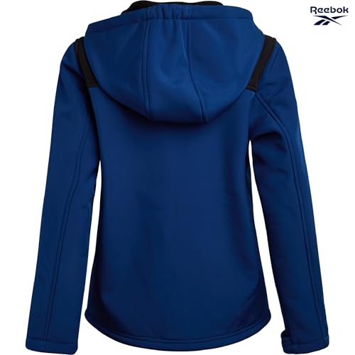 Image of Reebok Boys Softshell Jacket, Sherpa Fleece Lined Hooded Windbreaker