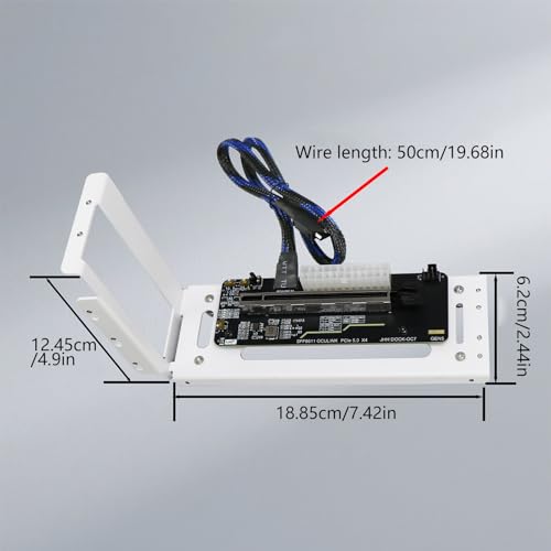 Support de carte graphique externe PCIe 5.0 à faible latence - 5