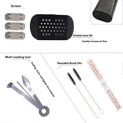 Asolvor Replacement Accessories V-e-n-t-e-d O-v-e-n L-i-d & Mini Charger &Loading Spoon & Cleaning