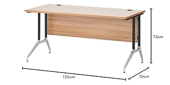 PLUS100cm幅70cm奥行高さ72cmデスク　天板グレー PLUS100cm幅70cm奥行高さ72cmデスク 天板グレー OXシリーズ