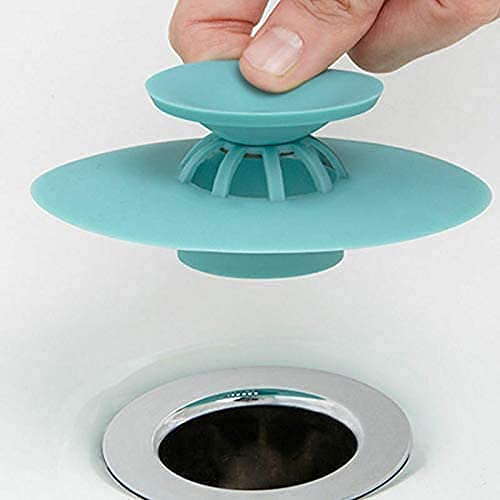 Whixant Shower Drain Stopper - Silicone Bathtub Sink Stopper Hair Trap Hair Catcher Bathtub Drain Strainers Protectors Cover for Floor Laundry Kitchen and Bathroom (2 Pack) (B09BM673Q1) Amazon Price History, Amazon Price Tracker