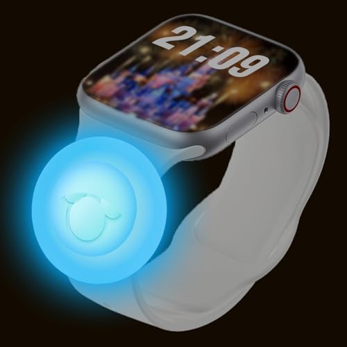 pupvus Compatible with Magic band locks Magic band clips, Soft and Elastic Traditional Watch Accessories Compatible with Disney Parks Magic Band 2.0 Puck Holder (Includes removal tool)