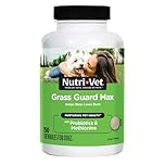 Nutri-Vet Grass Guard Chewables, Dog Urine Neutralizer for Grass, Lawn Burn Prevention, Gut Health Support with Probiotic and Enzymes, Dog Probiotics, Pet Supplement Tablets, 150 Count