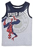  Spiderman Niños Camiseta Sin Mangas (Gris,4 años)