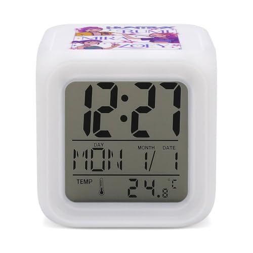 KPOPガールズ! デーモン・ハンターズ 多機能 置き時計 目ざまし時計 可愛い置き時計 デジタル時計