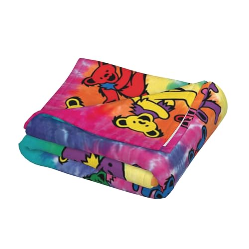 Couverture flanelle ours dansant Halloween 152x127cm légère et douce