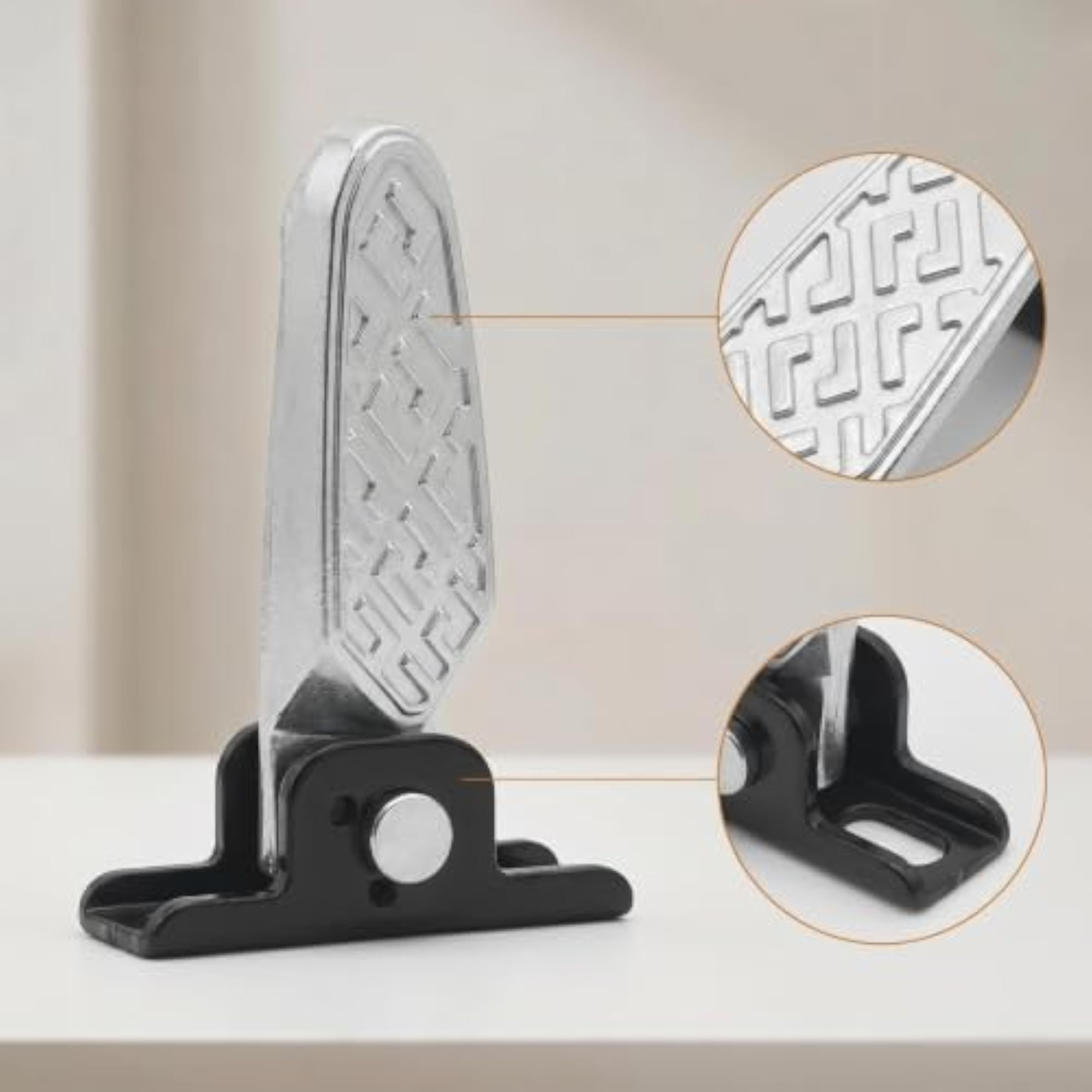 Textured Electric Cycle Footrest with Mounting Hardware