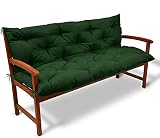SHBV Garden Swing Backrest Garden Bench Cushion 2 3 Seats Waterproof Outdoor Recliner Patio Cushion