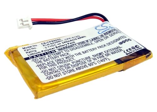 VINTRONS Replacement Battery for Plantronics Savi 410, Savi 420, Savi 710, Savi 720, (240mAh / 0.89Wh),