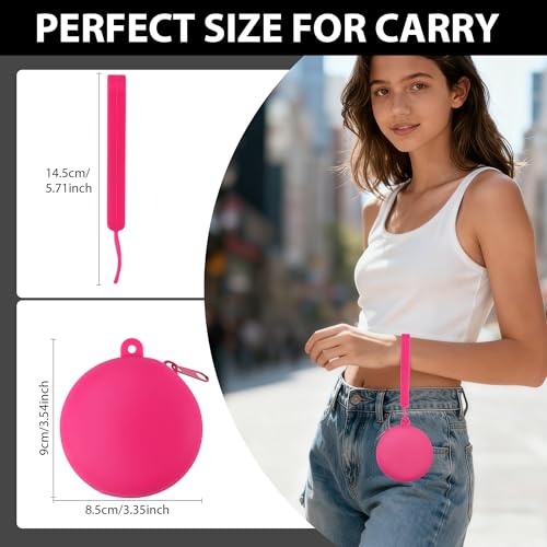 Image of Coin Purse for Women - Silicone Small Coin Pouch with Zipper for Coins, Keys, Lipstick, and Earphones - Mini Cute Change Purse for Daily Life, Cars, Travel, Party