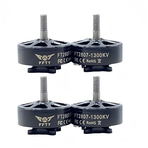 X2807 1300KV Brushless Motor Electric Motors 6S for 7inch Long Range FPV Racing Drone Low Noise FPV Drone Motors (4 PCS 2807/1300KV)